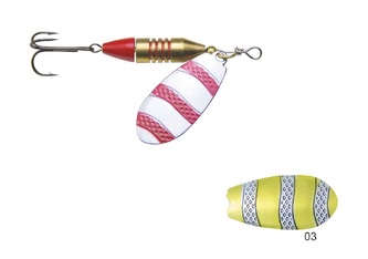 Rotační třpytka VIBRESO vel. 3, 14g, barva 03