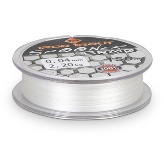 Iron Tout šňůra Spooner Braid 150 m, 0,04 mm, bílá