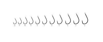 Háček Tanago s lopatkou, velikost 6, black nickel, 10 ks/bal