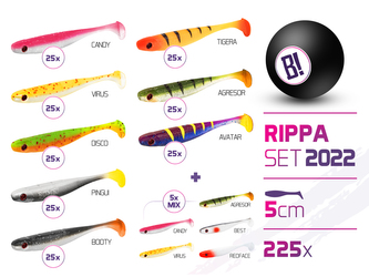 Sada nástrah BOMB Rippa barvy 2022 5cm / 225ks - 5cm