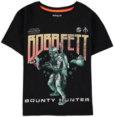 Dětské tričko Star Wars|Hvězdné války: Boba Fett Bounty Hunter (158-164 cm) černá bavlna