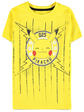 Dětské tričko Pokémon: Funny Pika (122-128 cm) žlutá bavlna Dětské tričko Pokémon: Funny Pika (122-128 cm) žlutá bavlna