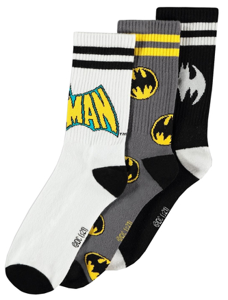 Pánské ponožky DC Comics: Batman set 3 párů (EU 39-42)