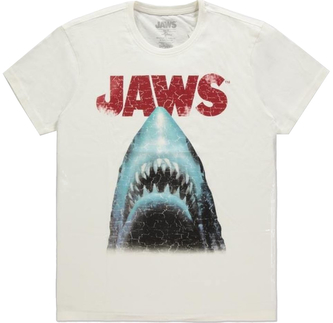 Pánské tričko Jaws|Čelisti: Poster (XL) bílá bavlna