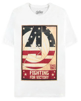 Pánské tričko Marvel|Avengers: Poster (M) bílá bavlna