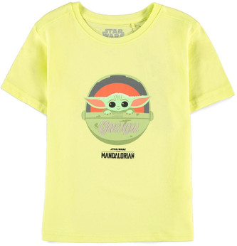 Dětské tričko Star Wars|Hvězdné války: TV seriál The Mandalorian The Child (146-152 cm) žlutá bavlna