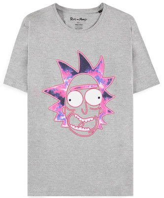Pánské tričko Rick And Morty: Galaxy Rick (L) šedá bavlna