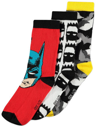 Pánské ponožky DC Comics|Batman: Gotham City (EU 39-42) vícebarevná bavlna