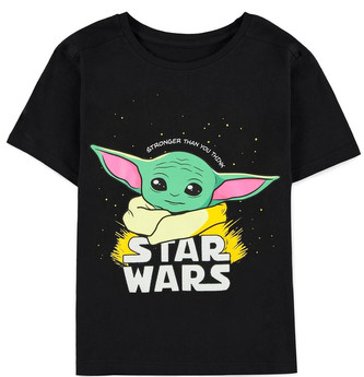 Dětské tričko Star Wars|Hvězdné války: Grogu (110-116 cm) černá bavlna