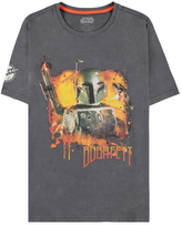 Pánské tričko Star Wars|Hvězdné války: Boba Fett Acid Wash (L) šedá bavlna
