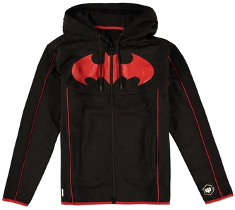 Pánská mikina DC Comics|Batman: Red Logo (L) černý polyester