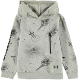 Dětská mikina s kapucí Star Wars|Hvězdné války: Ships (výška 158-164 cm) šedá bavlna