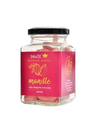 Fitmar - Mandle v ruby čoko a jahod. prášku zero 130g