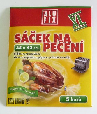 Sáčky na pečení 5ks 35x43cm+svorky
