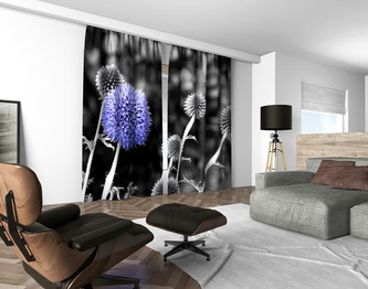 3D dekorační závěs 130V BLUE 2x160x250 cm set 2 kusy MyBestHome