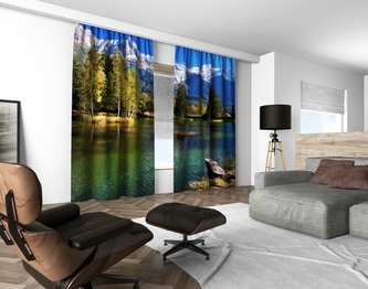 3D dekorační závěs 108V MOUNTAIN LAKE 2x160x250 cm set 2 kusy MyBestHome