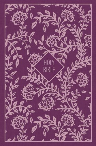 KJV, Thinline Bible, Compact, Cloth Over Board, Purple, Red Letter Edition