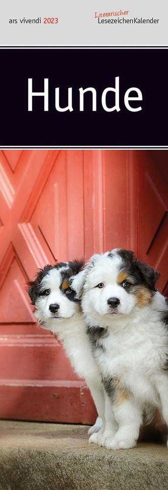 Lesezeichenkalender Hunde 2023