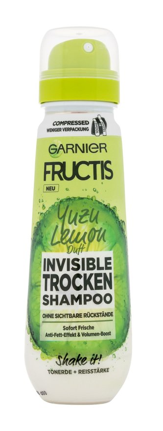 Garnier Fructis Suchý šampon Yuzu Lemon Invisible Dry Shampoo 100 ml pro ženy