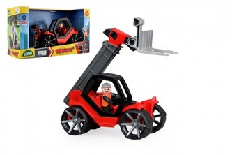 Auto Truxx 2 teleskopický nakladač plast 33cm s figurkou v krabici 37x22x16cm 24m+