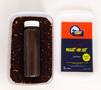 PELLET MIX SET JAHODA 500G+200ML KLASIK LIQUID