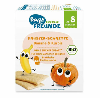 Freche Freunde Křupavé oplatky - Banán a dýně BIO  6 x 14 g
