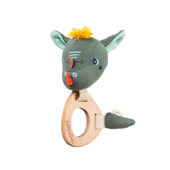 Lilliputiens - dřevěné chrastítko - dráček Joe