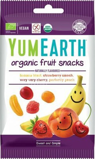 YumEarth Ovocné želé bonbony mix příchutí BIO 50 g