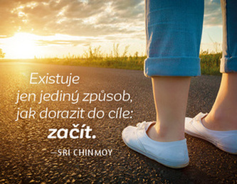 Magnet na lednici - Existuje jen jediný způsob, jak dorazit do cíle: začít. Magnet na lednici - Existuje jen jediný způsob, jak dorazit do cíle: začít.