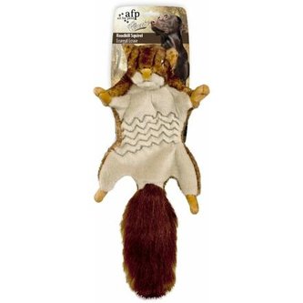 Plyšová přejetá veverka AFP Classic s pískátkem