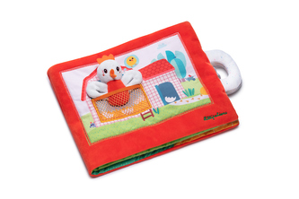 Lilliputiens - textilní knížka - slepička Paulette hledá kuřátka