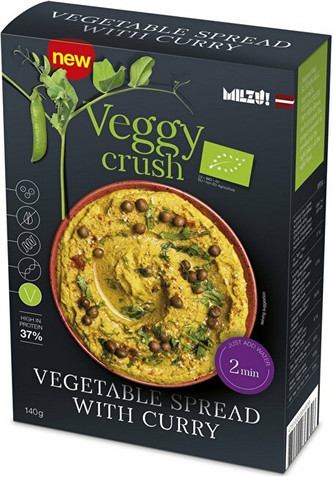 Milzu! Veggy crush sypká směs na zeleninovou pomazánku s kari 130 g