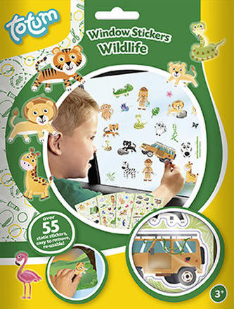 Adhezní samolepky na okna Divočina