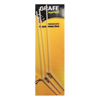 Graff: Průjezd zahnutý 20cm Transparentní 3ks