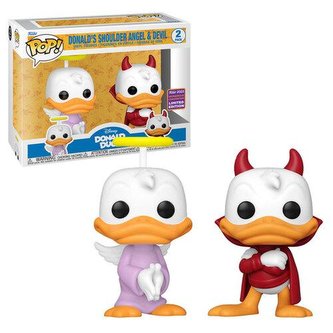 Funko POP Disney: Donald Duck - 2PK Donald’s Shoulder Angel and Devil (2022 shared WonderCon exclusive) Funko POP Disney: Donald Duck - 2PK Donald’s Shoulder Angel and Devil (2022 shared WonderCon exclusive)