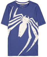 Pánské oversize tričko Marvel|Spiderman: Acid Wash (S) modrá bavlna