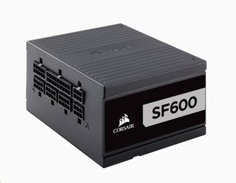 CORSAIR zdroj, SF600-80 PLUS® Platinum Certified High Performance PSU (SFX, 600W, Modular)