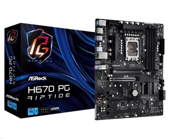 ASRock MB Sc LGA1700 H670 PG RIPTIDE, Intel H670, 4xDDR4, 1xDP, 1xHDMI
