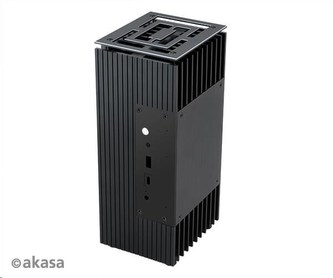 AKASA skříň Turing FX, fanless case, černá