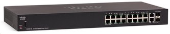 Cisco switch SG250-18-RF, 16x10/100/1000, 2xGbE SFP/RJ-45, REFRESH