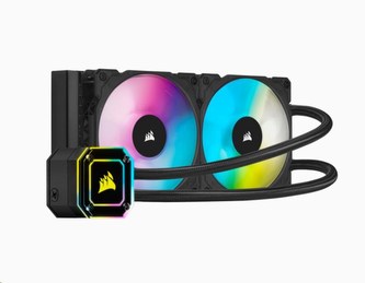 CORSAIR vodní chlazení iCUE H100i ELITE CAPELLIX, 240mm Radiator, Dual 120mm ML RGB Fans, Software Control