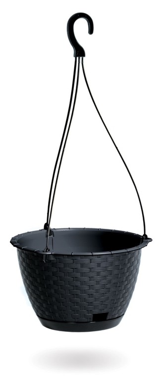 Květináč 240 mm závěsný antracit RATOLLA ROUND W imitace p