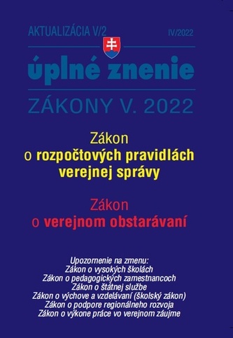 Aktualizácia V/2 2022 – štátna služba, informačné technológie verejnej správy