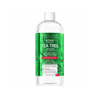 Eveline - Botanic Tea Tree micelární voda osvěžující antibakteriální 3v1 500 ml Eveline - Botanic Tea Tree micelární voda osvěžující antibakteriální 3v1 500 ml