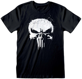 Pánské tričko Marvel|Punisher: Logo (L) černá bavlna