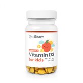 Vitamín D3, tablety na cucání pro děti - GymBeam - pomeranč - 120 tab.