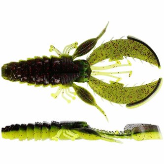 WESTIN: Gumová nástraha CreCraw Creaturebait 14cm 32g Black/Chartreuse 2ks