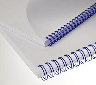 Vázací hřbet RENZ kovový (3/1") A4 průměr 14,3mm modrý 50ks