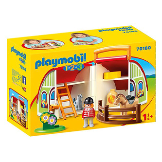 Moje první přenosná farma Playmobil, 1.2.3, 11 dílků