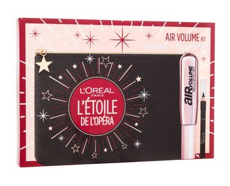 L´Oréal Paris Air Volume řasenka Air Volume 9,4 ml + tužka na oči Superliner Le Khol 0,8 g 101 Midnight Black + kosmetická taštička
